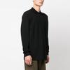 Y-3 SS23 Solid Color Knitted Long Sleeve Polo Shirt Men Tops Black H44801