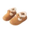 Leather children's Birkenstocks autumn and winter new girls' velvet two cotton small leather shoes boys' baby Doudou shoes