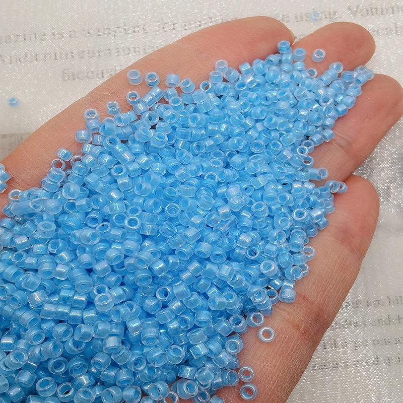 

2x3 мм Высококачественный переливающийся стеклянный бисер для изготовления украшений ручной работы - Ожерелье и браслет DIY 10g per pack