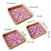 Handmade Rattan Shell Colorful Storage Tray For Living Room Luxury Picnic Snack Dried Fruit Restaurant Serving Platter