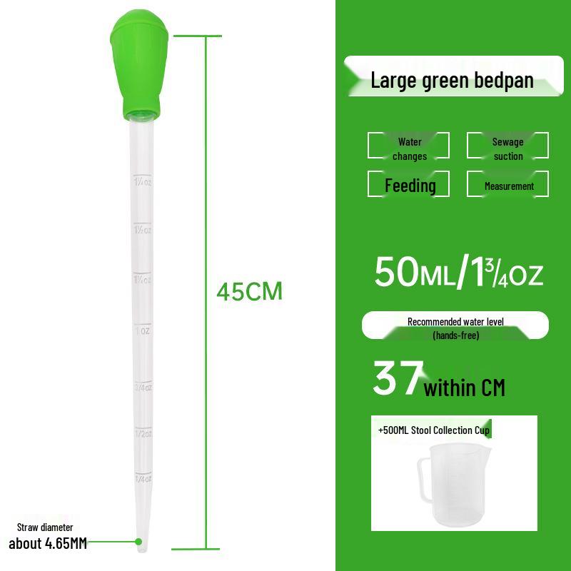 Mini Aquarium Water Changer & Siphon: Universal Suction Pipe with Large Dropper for Cleaning and Feeding Small Fish Tanks