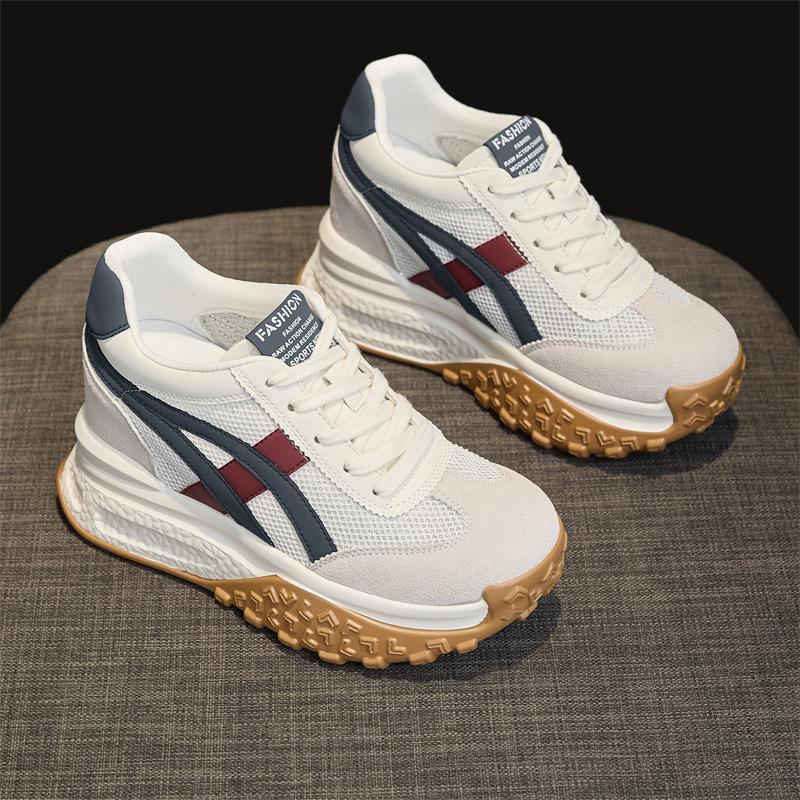 Cm Thick-soled Inner Height-increasing Dad Shoes Women's Autumn Casual Fashion Cashmere Forrest Gump Shoes Popular Sports Women's Shoes