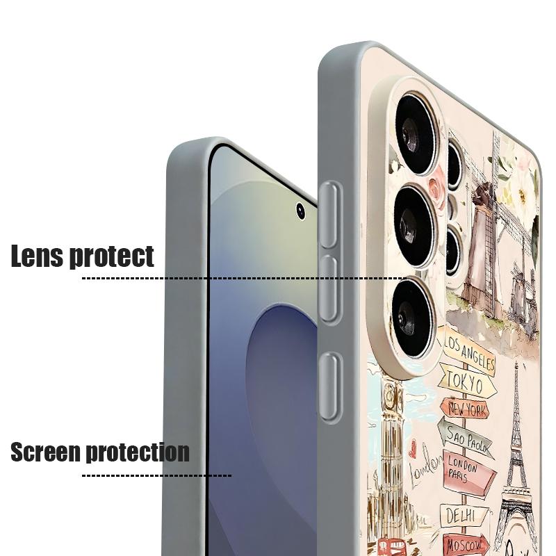 Fashion Collage Style Case For Samsung Galaxy S26 Ultra S25 Edge S24 Plus S23 FE S22 A17 A54 A55 A56 A57 5G Magnetic For Magsafe Matte Cover