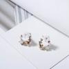 Crystal Black Acrylic Star Heart Round Circle Square Triangle Bow Earrings for Women Party Geometry Trendy Jewelry