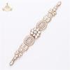 New Rhinestone Trim Accessories Sew On Hot-fix Bodice Applique White Wedding Dress Crystal Belt for Bridal Dress