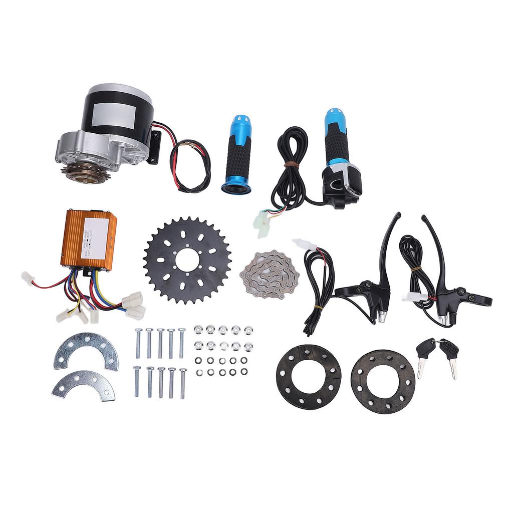 36V 350W 16T Brushed Gear Motor Kit CW CCW Reduction Motor Modification Kit for Electric Scooters Cycles