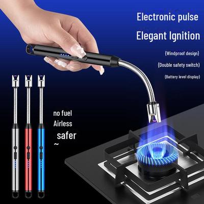 Rechargeable Rotating Kitchen Gas Lighter with 360° Flexible Extension Hose