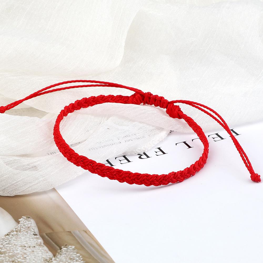 Braccialetto Regolabile Impermeabile in Corda Cerata per Donna Uomo Intrecciato a Mano Braccialetto Buddista Tibetano Gioielli di Amicizia Portafortuna Preghiera