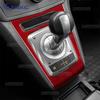 Real Soft Carbon Fiber For Opel Zafira B 2004 2005 2006 2007 2008 2009 2010 LHD Car Automatic Gear Shift Frame Trim Sticker