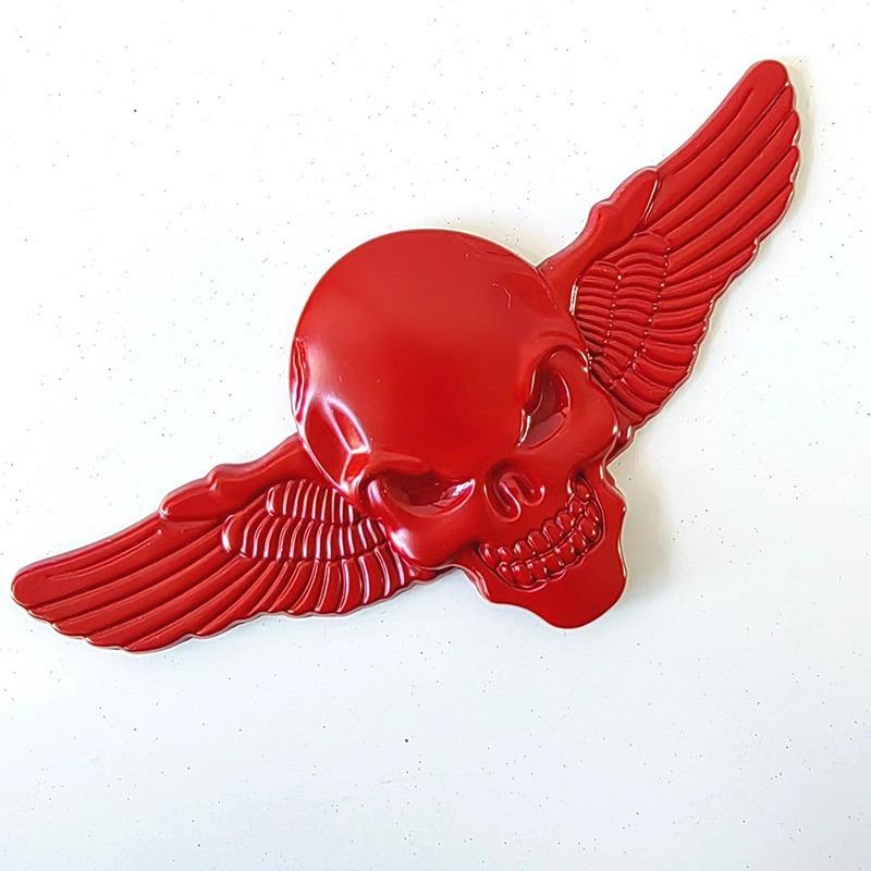 3D Metal Car Sticker Angel Wings vehicle Decal Metal Skeleton Car Emblem Decoration Sticker Metal for Car Accessories for Bmw