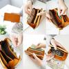 [Dakota Black Label] Long Wallet with Coin Purse, Round Zipper, Genuine Leather, Etica, Men's, Black, BL-620313-10 (10x19.5x2.5cm)