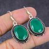 Green Onyx Gemstone 925 Sterling Silver Gift Jewelry Earring 1.77"