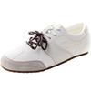 Dexun Schuhe Damen Soft-Sohle Forrest Gump Schuhe Neu Zweifarbig Schnürung Lässig Vielseitig Leicht Flachboden Sport- und Freizeitschuhe