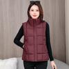 Winter new cotton vest short versatile cotton vest stand-up collar fashionable loose cotton vest women's coat