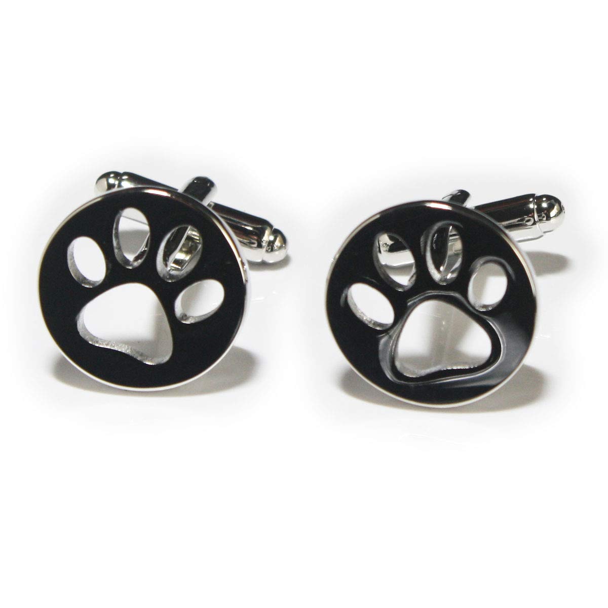 

Kamakura Cufflinks Workshop Round Cat Paw Print Cufflinks cf2120