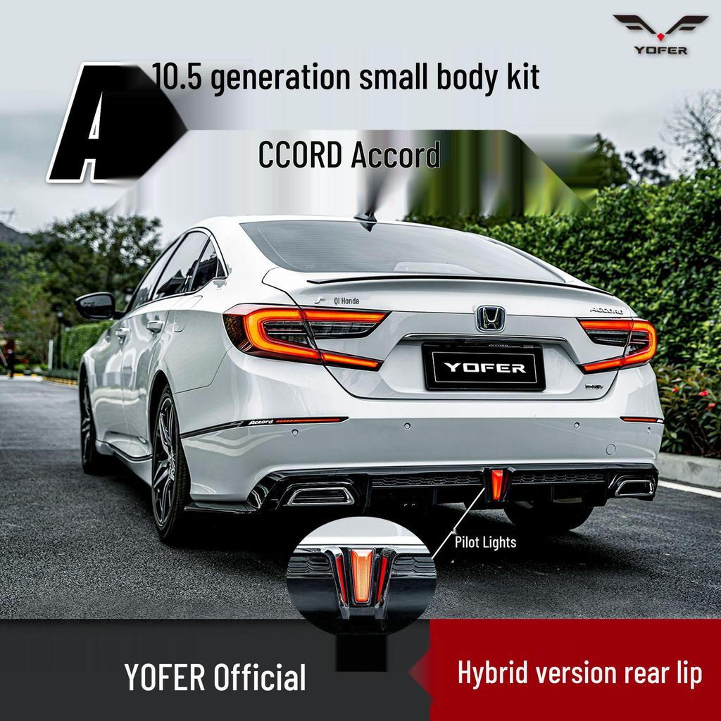 10th-Gen Accord Hybrid '22 YOFER Rear Lip, Spoiler & Bumper Kit