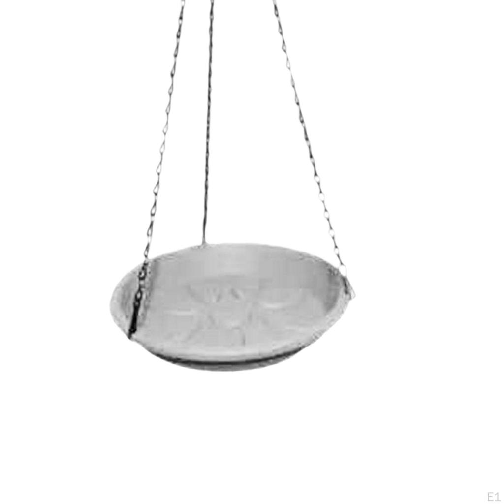 Birds Feeder and Birdbath Bowl Hanging Weather Resistance Garden Plate Tray for