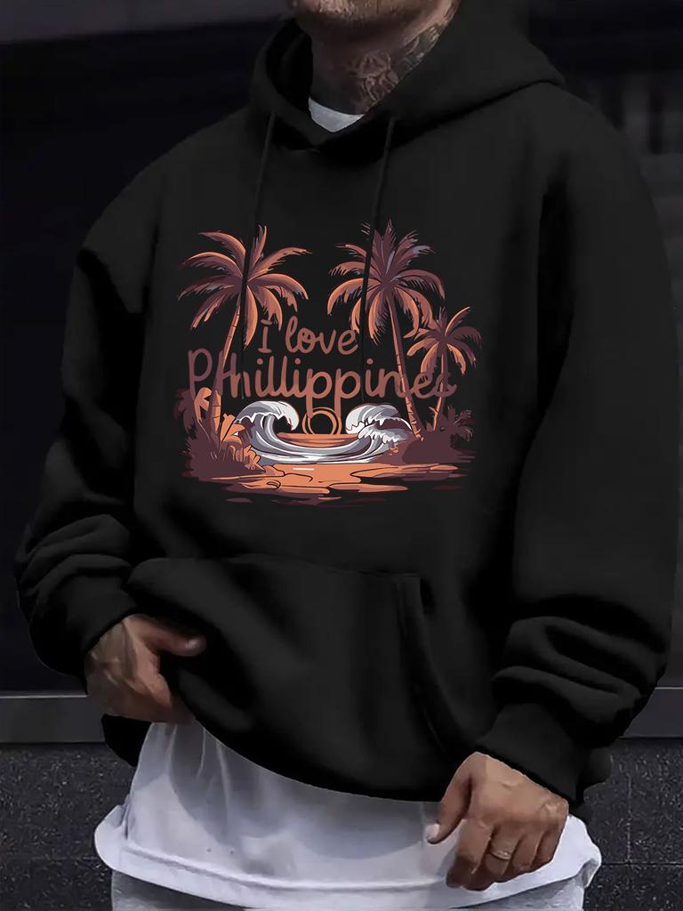 American And European Style unisex Autumn Winter Print Hooded Sweatshirt, Dripping Ink "SMILE" Graffiti Print Hooded Sweatshirt, Street Cool Style, Co