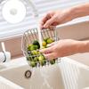 Hollow Kitchen Storage Basket Drainage Rack Large Opening Storage Bin Vegetable Holder Bread Countertops Container