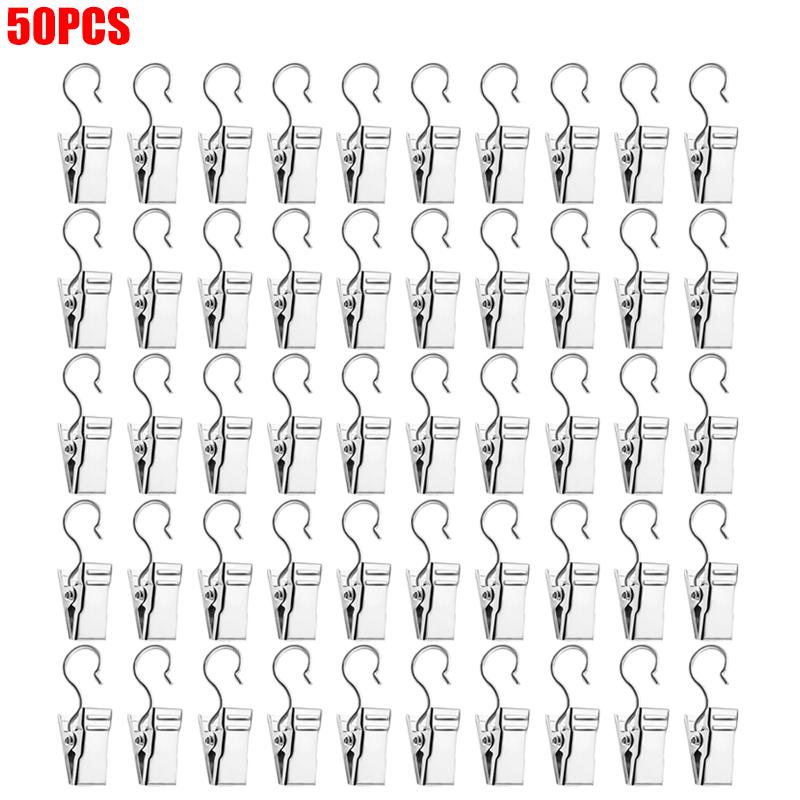 200/10PCS Etal Curtain Clips Hanging Photos Drapes Clamps Tent Lights Party Decorations Crafts Clip Christmas Party Wire Holder