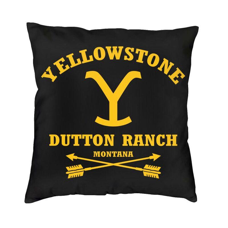 Luksusowa poszewka na poduszkę Yellowstone 45x45cm poliester Dutton Ranch rzuć poszewka na poduszkę Sofa krzesło kwadratowa poszewka na poduszkę Home dekoracyjne