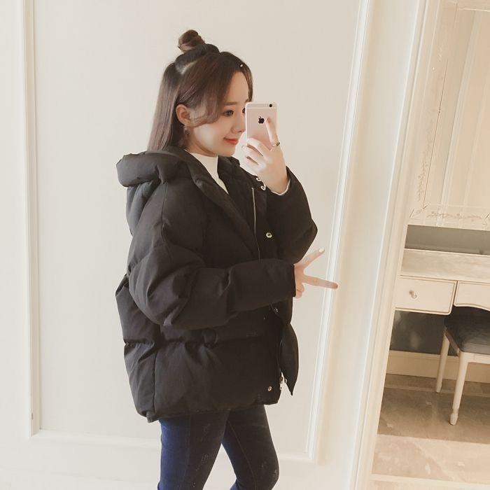 Manteau et veste à pain pour femmes, amples coréens, avec capuche, pour étudiantes, vêtements épais et chauds, hiver