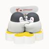 Apanese Genuine Positive Energy Penguin Illustrator Works Vitality Slogan Warm Heart Lines Gacha Figure Toys