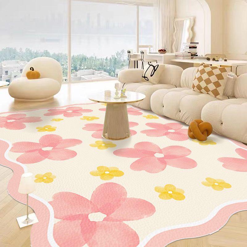 Cartoon Wohnzimmerteppich Niedlicher Couchtischteppich Wohnstil Unregelmäßig Große Fläche Schlafzimmer Voller Bodenmatte