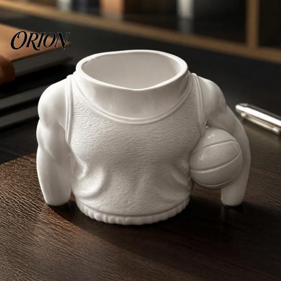 Desktop Makeup Brush Holder Basketball Player Pen Holder, 3D Printed Sports Themed Organizer, Theme Party Favors Funny Pencil Cup, Novelty Gift