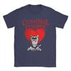 Vintage Cannibal Corpse Heart Cat TShirts for Men Round Collar Cotton T Shirts  Short Sleeve Tee Shirt Graphic Tops