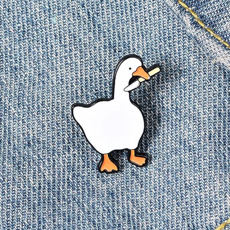 1PC Pins for Backpacks Goose Lapel Brooches Pin for Men Women Boys and Girls Novelty Pins for Bags Jackets Hats Clothing Accessories