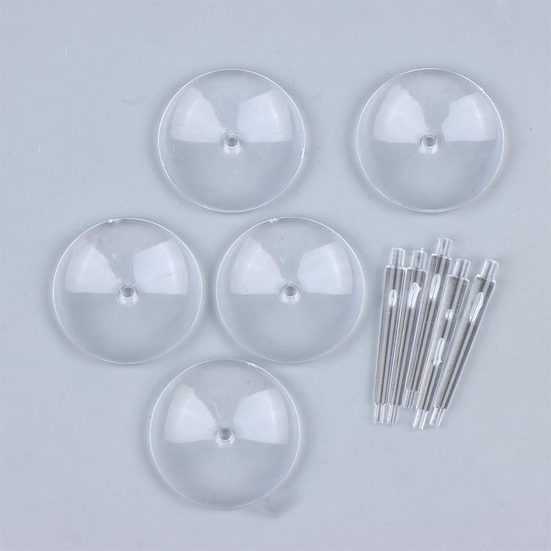 5 Pcs Flying Stems With 32Mm Flying Bases For Miniature Wargames Table Games Transparent Base Stand