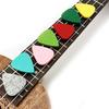 5pcs 3cm Color Felt Picks Durable Heart Shaped Picks for Guitar Ukulele Bass Musical String Instrument Performance Accessories