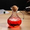 Premium Glass Spirit Bottle - 1500ml, Hand-Blown Crystal, Non-Drip Spout, Perfect for Bourbon & Vodka