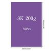 50 Sheets Drawing Cardboard Painting Making Card Cover Paper Set Coloured Card