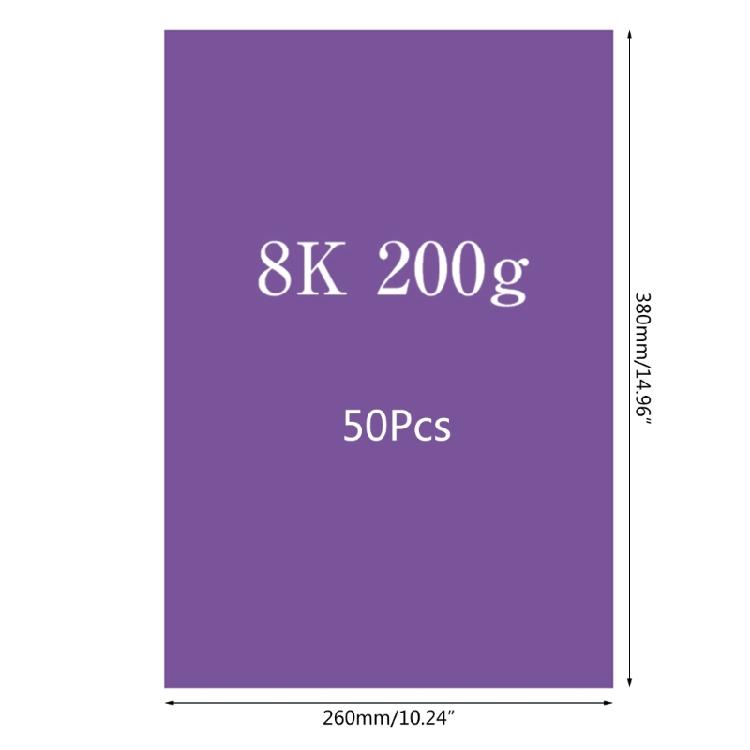 50 Sheets Drawing Cardboard Painting Making Card Cover Paper Set Coloured Card