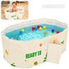 Foldable Baby Bath Tub Thickened Large Size Portable Kids Collapsible Bathing Bucket Newborn Child SPA Hot Bathtub Bathroom Pool