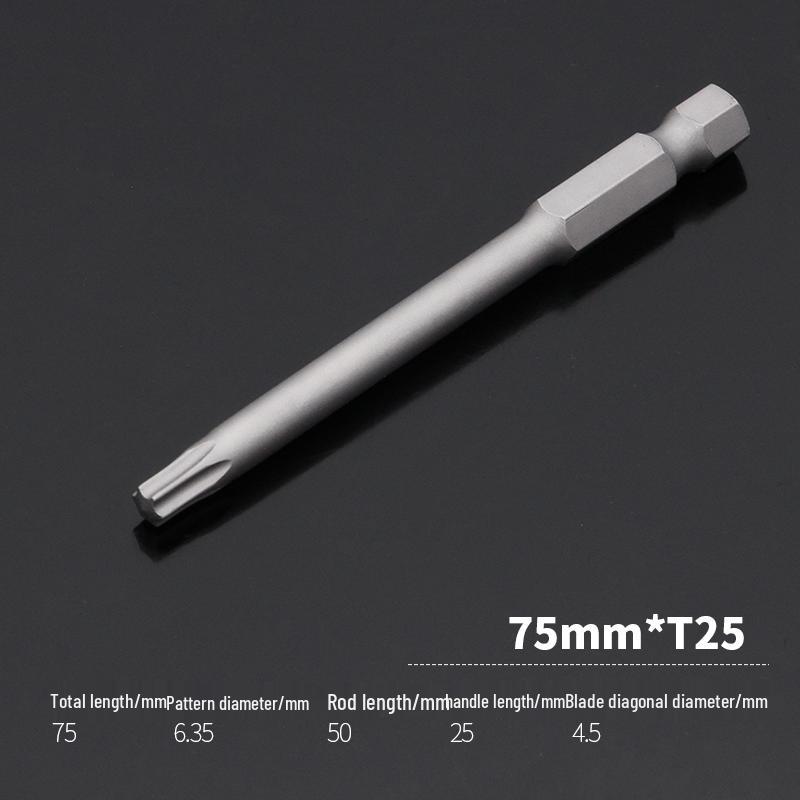 Extended Star Magnetic Screwdriver Bit Set T8/T25/T30/T40 for Electric Screwdrivers and Drills