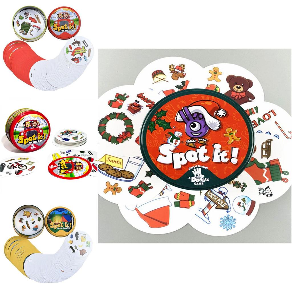 Dobble Spot It Spielkarten für fesselnden Familienspaß und schnelle visuelle Herausforderungen