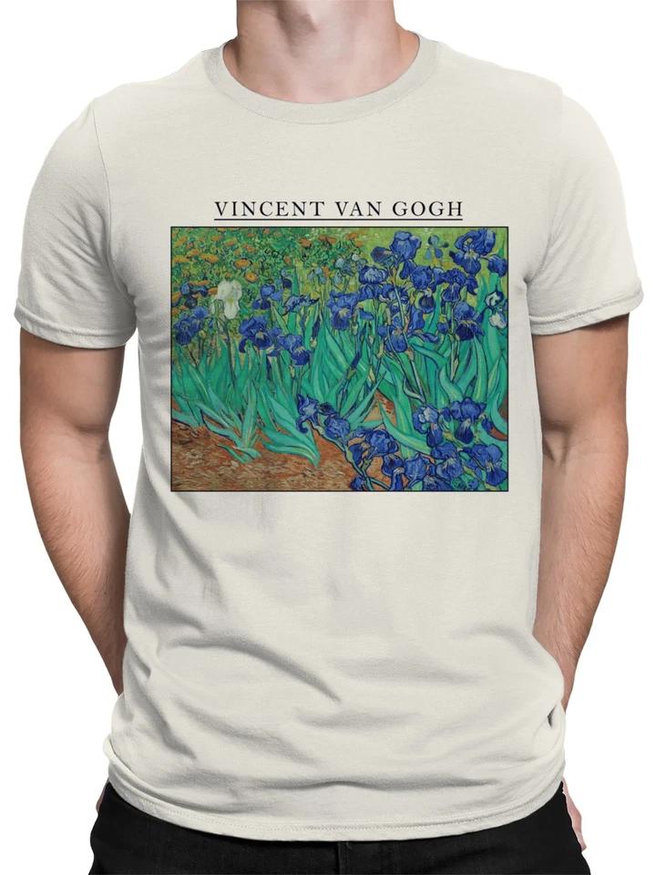 Vincent Van Gogh Irises Artwork Men s T-shirt XL