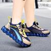 Fujian Big 2025 Boys Shoes Summer 2025 New Children's Mesh Sneakers Breathable Mesh Shoes Rotating Button Men