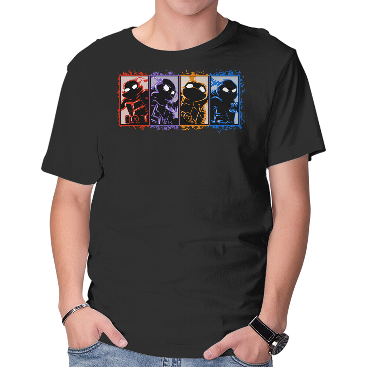 Unisex Crew Neck T-Shirt My Turtle Brothers Graphic Short Sleeve Casual Tee XXXL