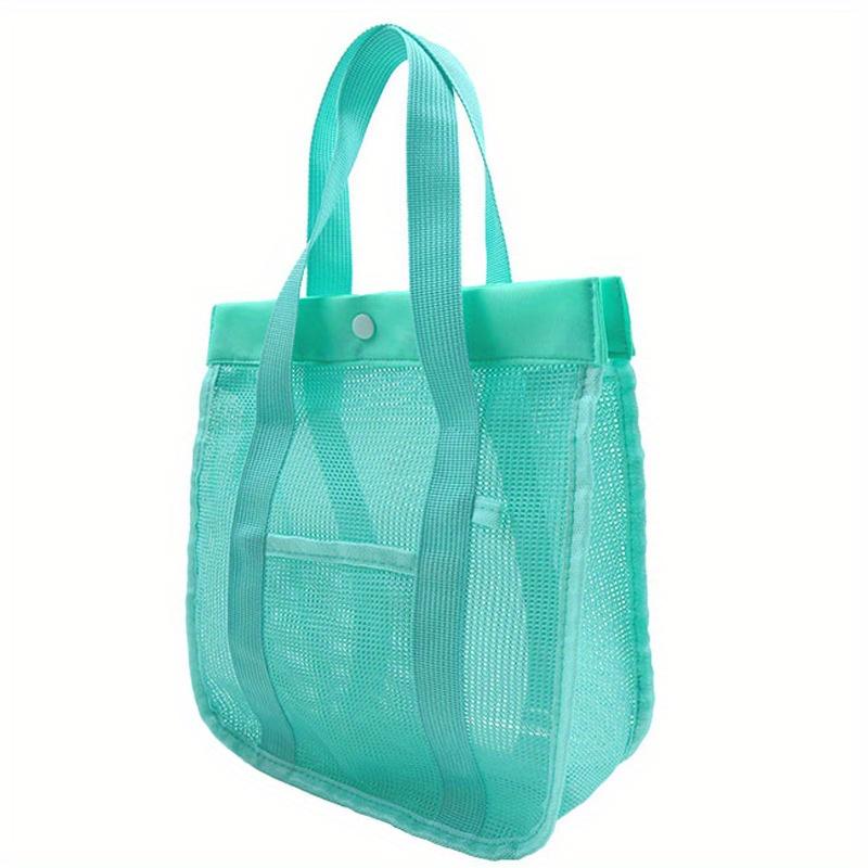 Handheld Wash Bag Large Size Bath Bag Mesh Bag Beach Toy Storage Bag Miscellaneous Grid Storage Bag