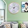 12 tommer 30 cm Lysende Plast Stille Veggklokke Kreativt Soverom Stue Enkel Lysende Kvarts Klokke