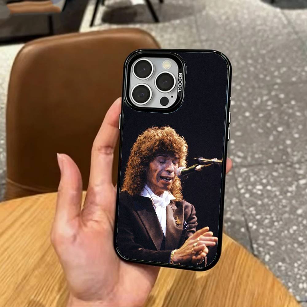 Singer C-Camaron De La Isla Phone Case For iPhone17,16,15,14,13,12,11 Plus,Pro Max Colored Silver Plated Inside Cover iPhoneXSMAX