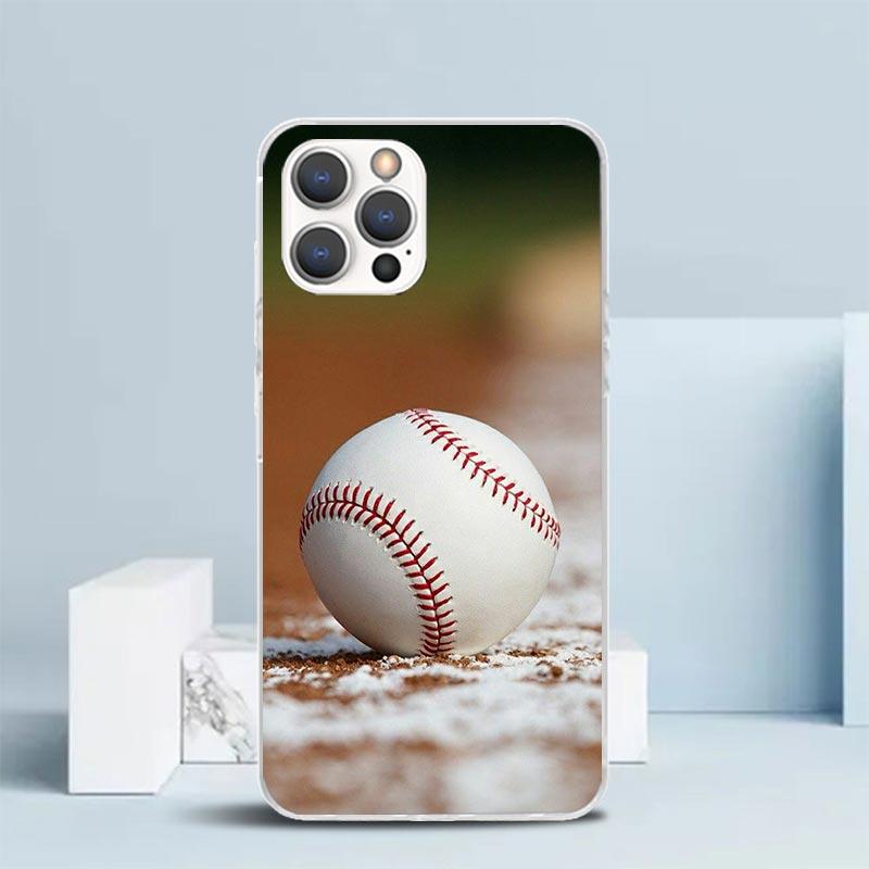 Baseball Sport Soft Cover for iPhone 16 17 Air 15 14 Pro Max 16E Phone Case 13 Mini 12 11 7 SE 8 Print Pattern Fit Cases 16 17 A