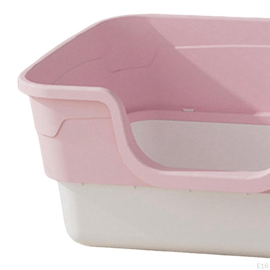 Cat Litter Box Toilet Sandbox Portable Anti Splashing Sand Basin for Indoor Cats with