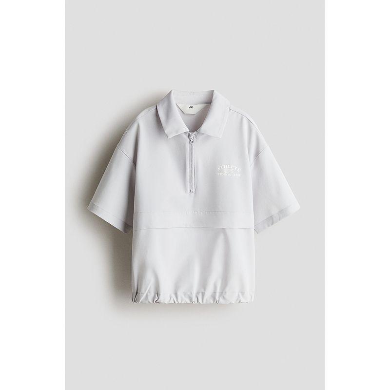 

HM 2025 Summer New Children s Clothing Boys Upper Zipper Polo Shirt 1271972