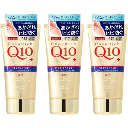 

KOSE Coenrich Medicated Extra Guard Hand Cream, Unscented, 80g x 3