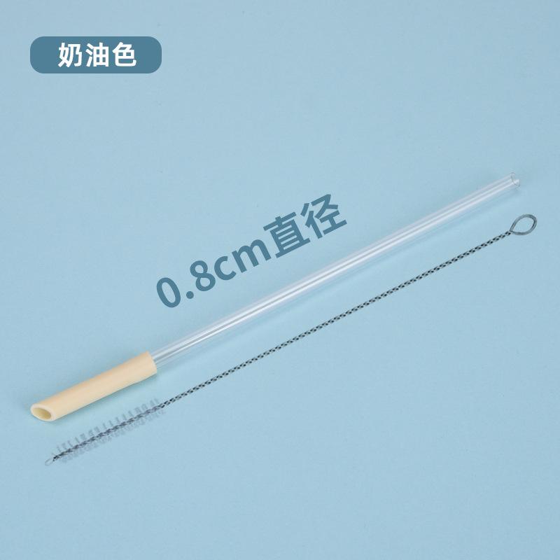 0.8Cmtritan Telescopic Straw Multi-Color Optional Set Milk Tea Beverage Reusable Water Cup Straw